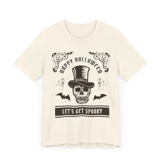 Happy Halloween, Let's Get Spooky - Unisex Jersey Short Sleeve Tee - 12657