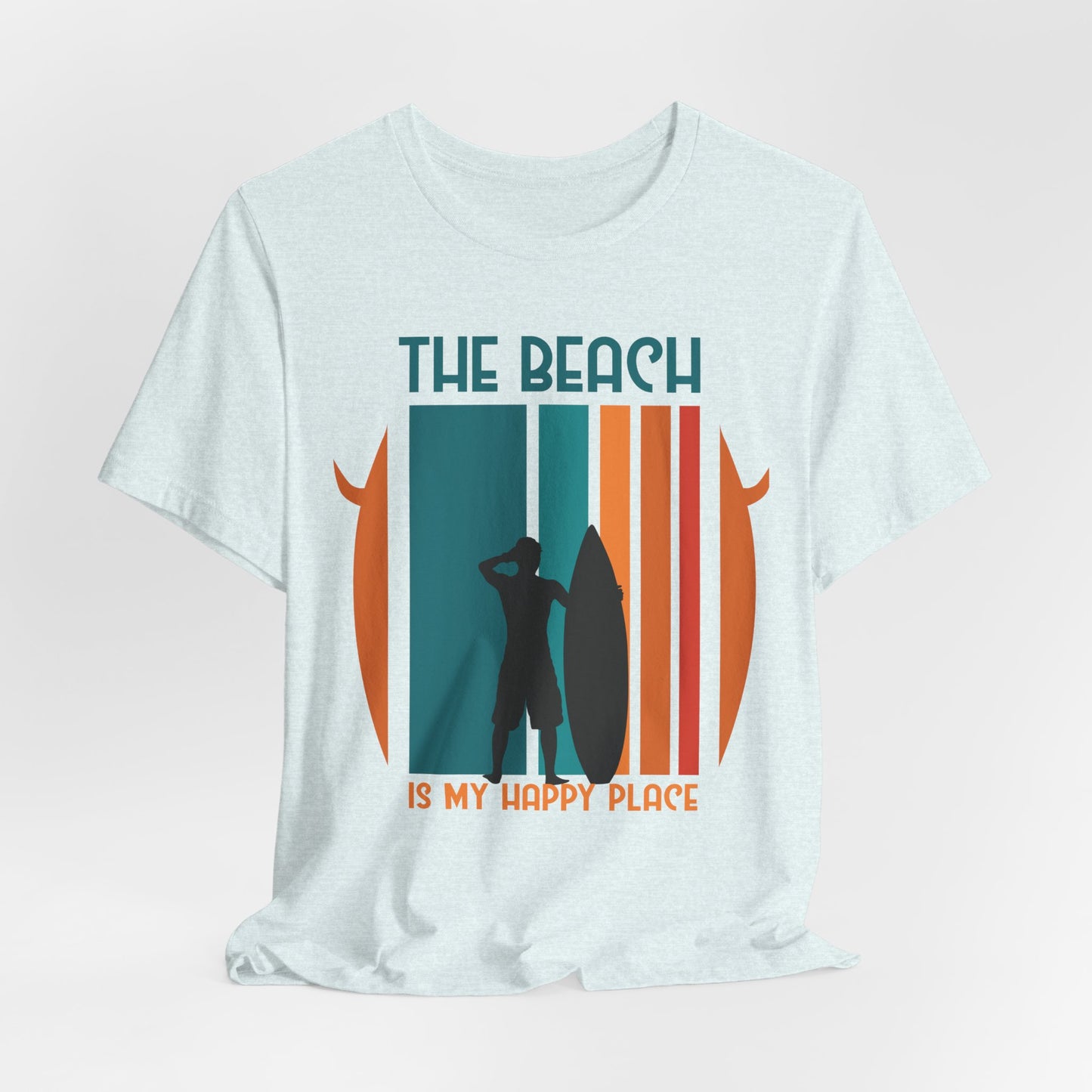 The Beach Is My Happy Place - Unisex Jersey Short Sleeve Tee - 13131