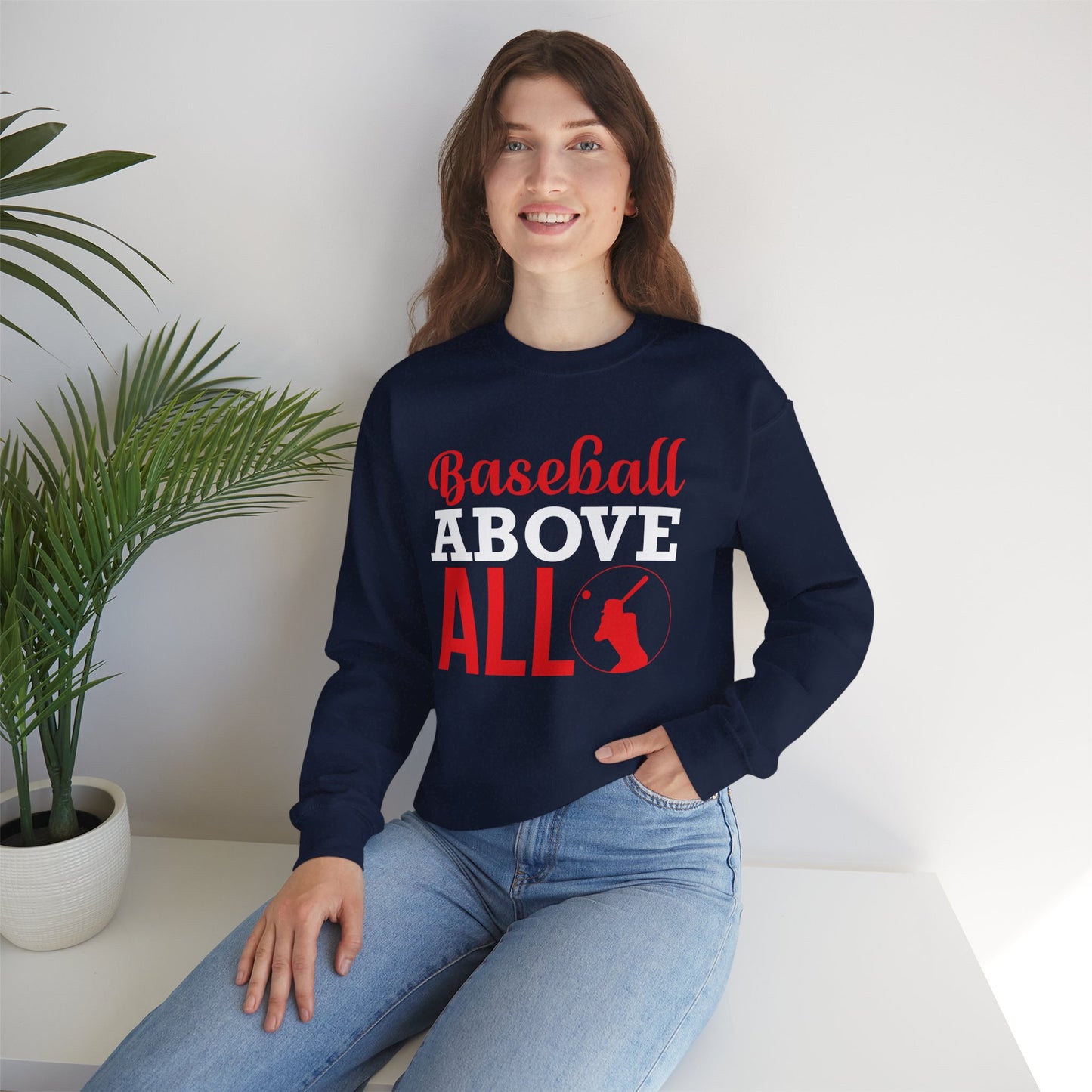 Baseball Above All - Unisex Heavy Blend™ Crewneck Sweatshirt