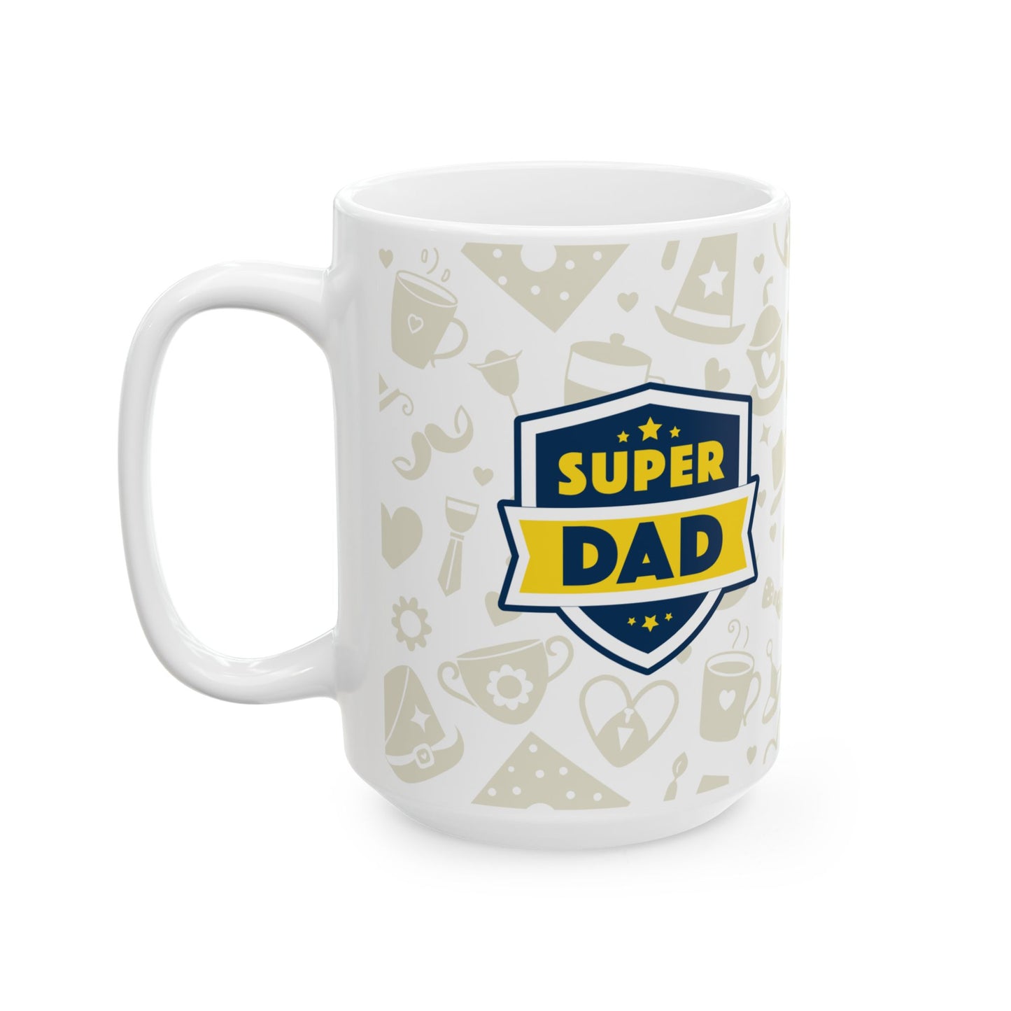 Super Dad Ceramic Mug - Perfect Gift for Father's Day, Coffee Lovers, Birthdays, Family Gatherings, and Everyday Use - 14004