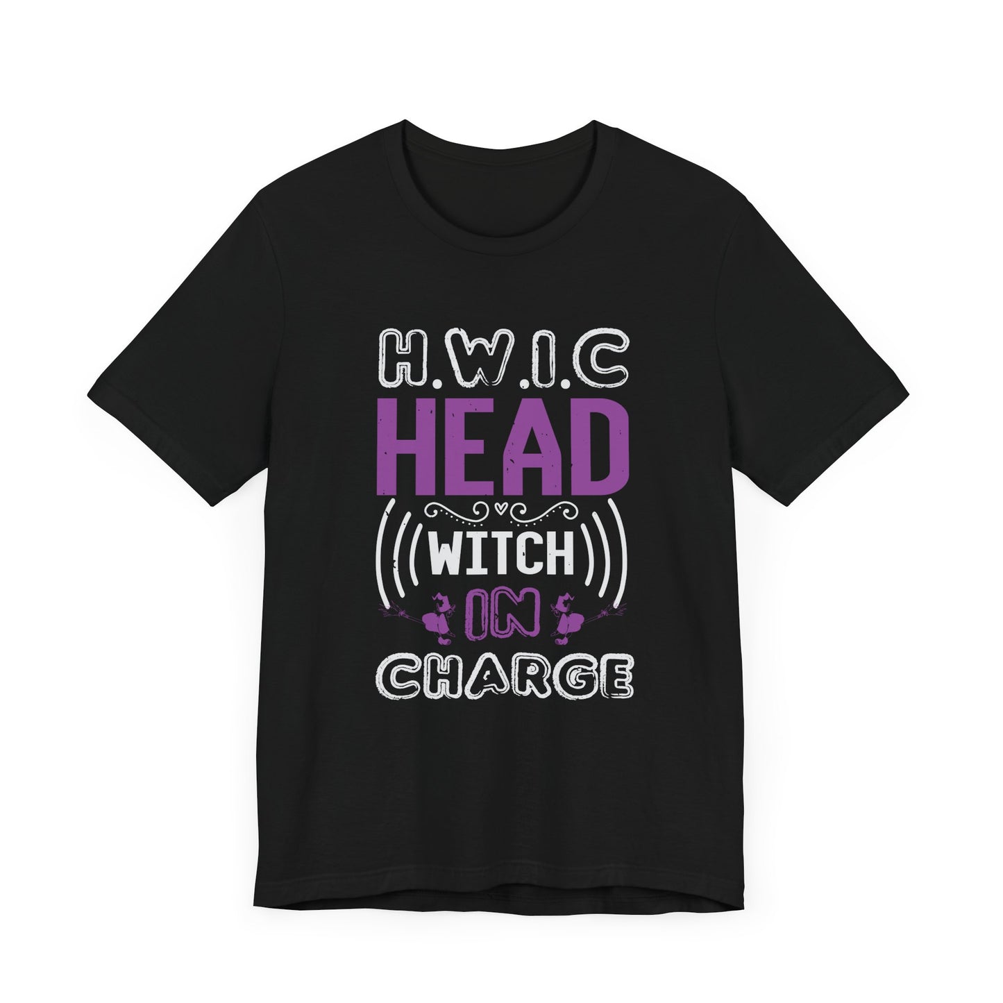 H.W.I.C. (Head Witch in Charge) - Unisex Jersey Short Sleeve Tee - 12416