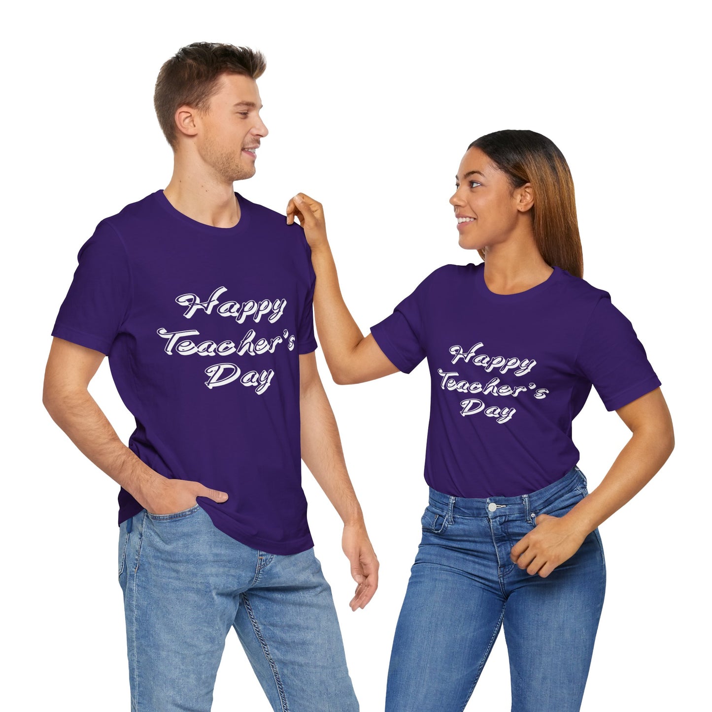 Teacher: Happy Teacher's Day! - Unisex Jersey Short Sleeve Tee - 13438