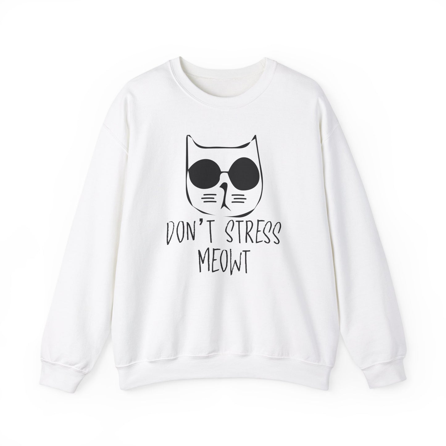 Don't Stress Meowt - Unisex Heavy Blend™ Crewneck Sweatshirt