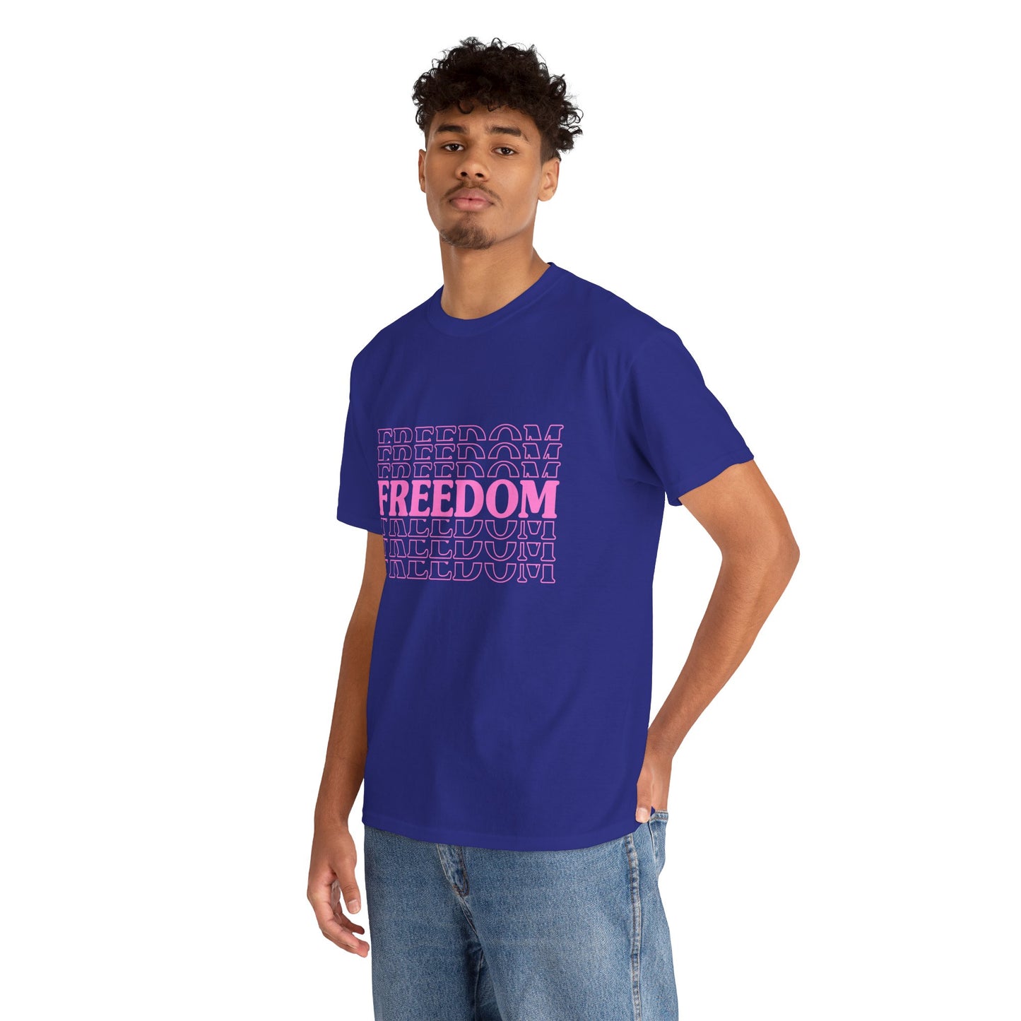 Bold Freedom Graphic Tee, Unisex Heavy Cotton Shirt, Casual Wear, Gift for Freedom Lovers, Statement T-Shirt, Everyday Essentials - 13518