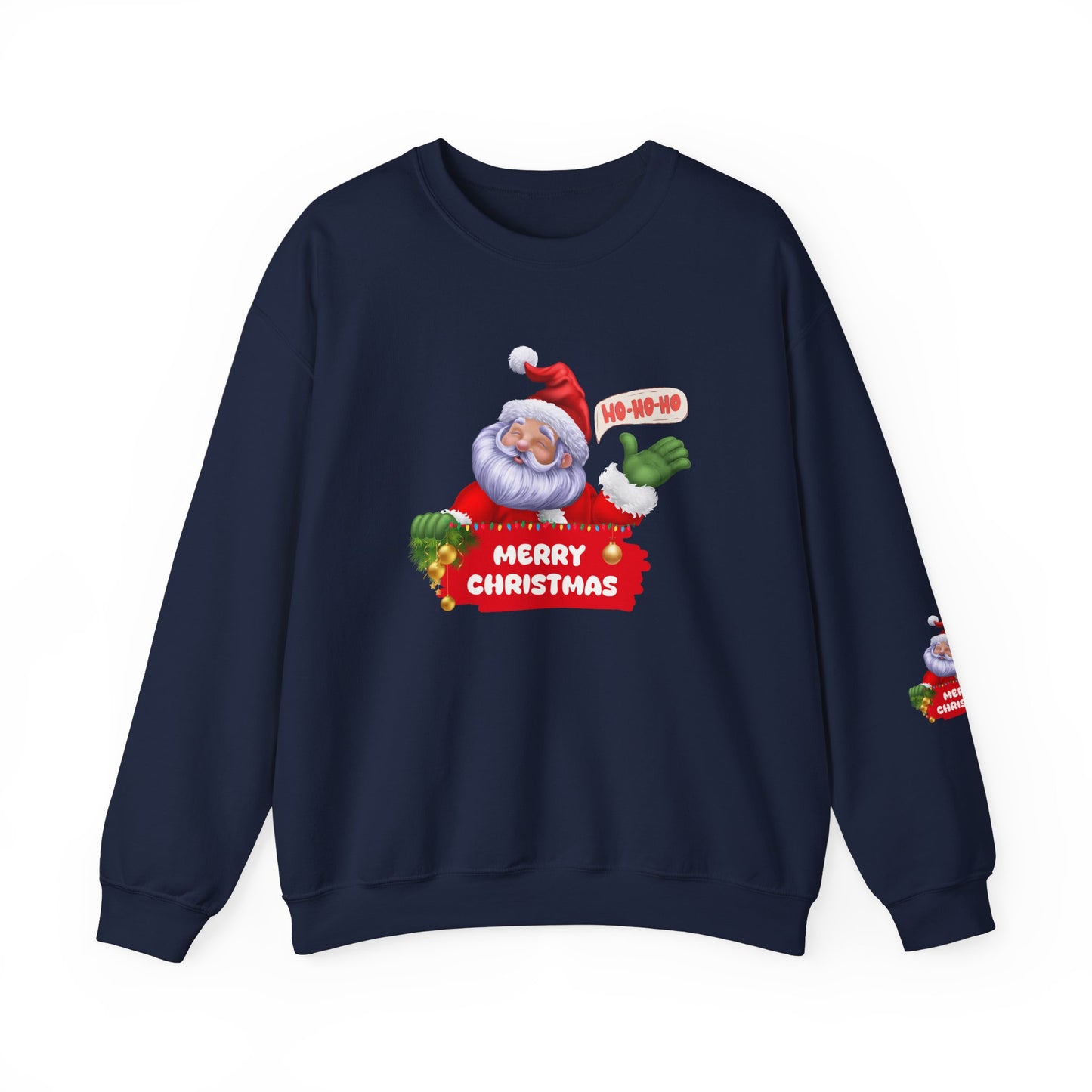 Santa, Hohoho, Merry Christmas - Unisex Heavy Blend™ Crewneck Sweatshirt - 10390