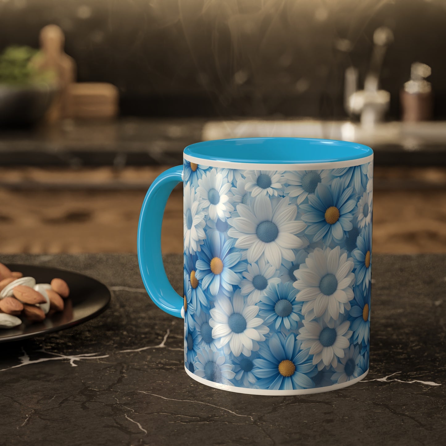 Peaceful blue blossoms - Colorful Mugs, 11oz