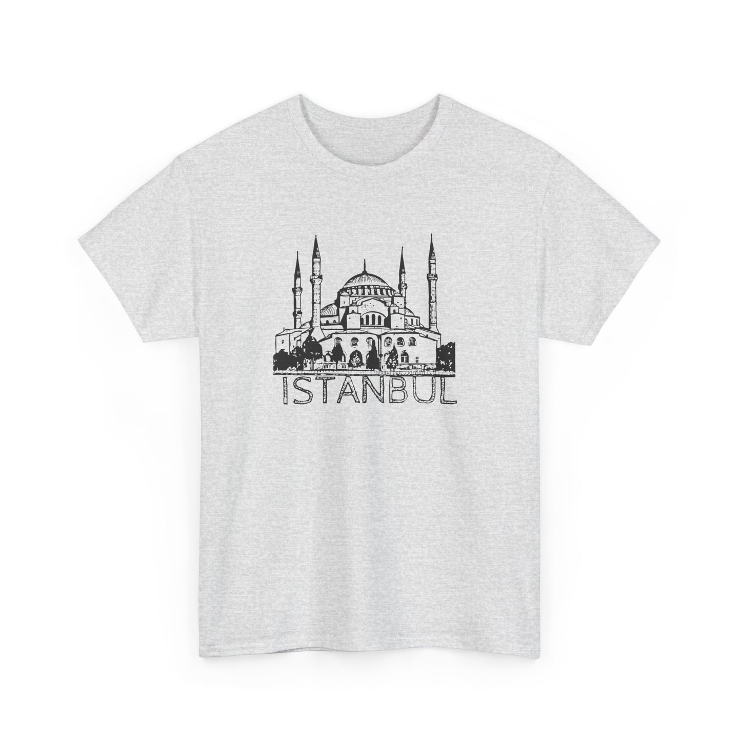 Istanbul Unisex Heavy Cotton Tee - Travel Inspired Apparel - 12007