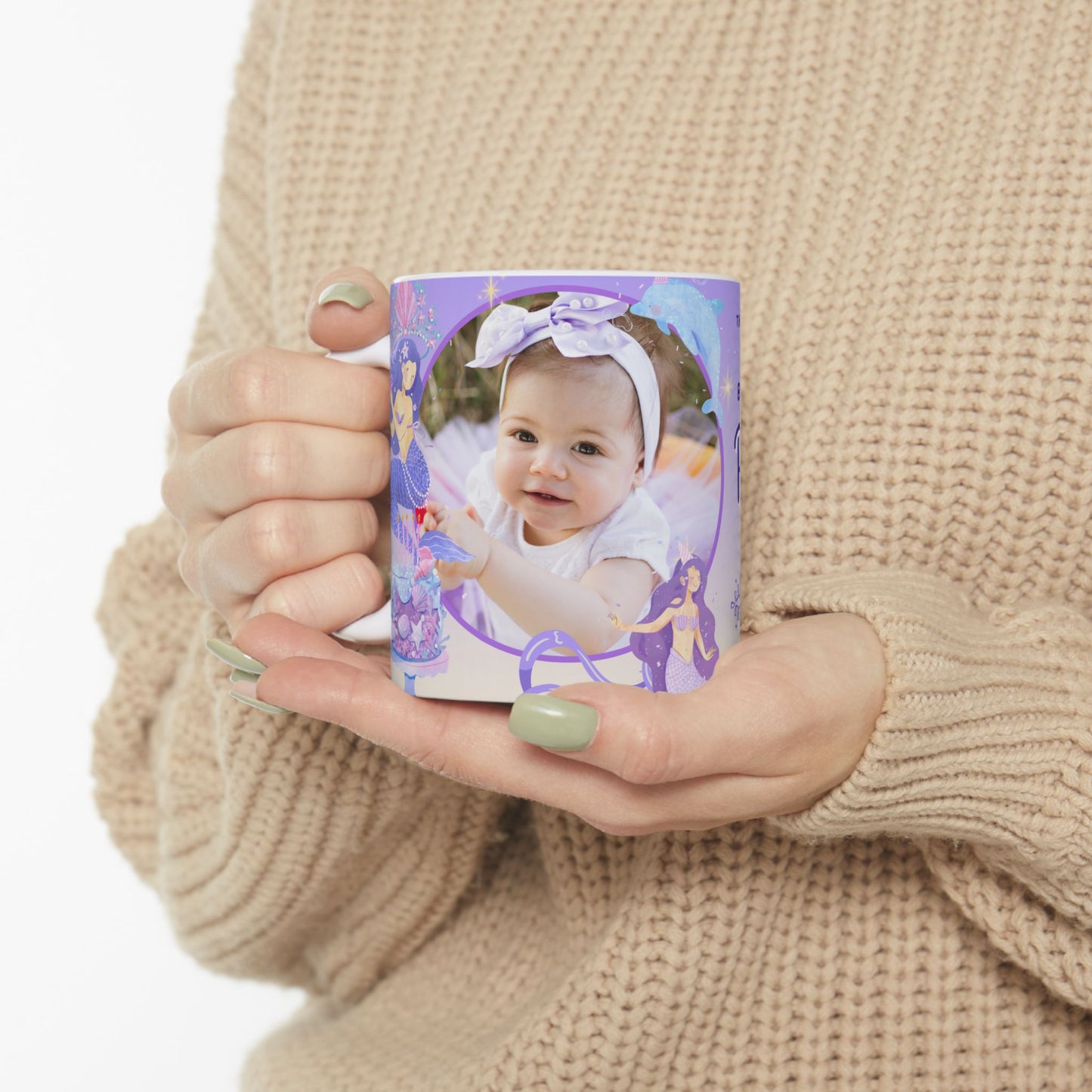 Personalized Birthday Ceramic Mug, Custom Photo Mug, Magical Unicorn Mug, Kids Birthday Gift, Fairy Tale Mug - 13979