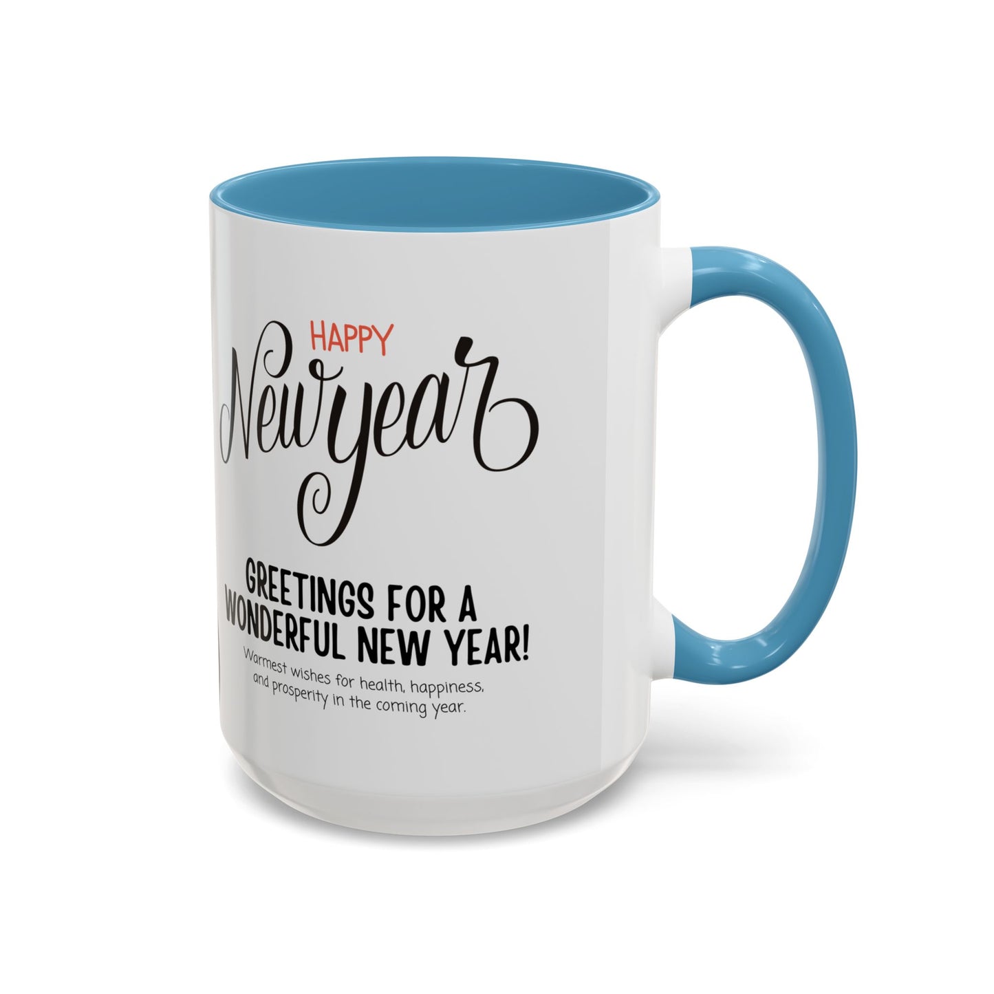 Happy New Year - Accent Coffee Mug (11, 15oz) - 10891