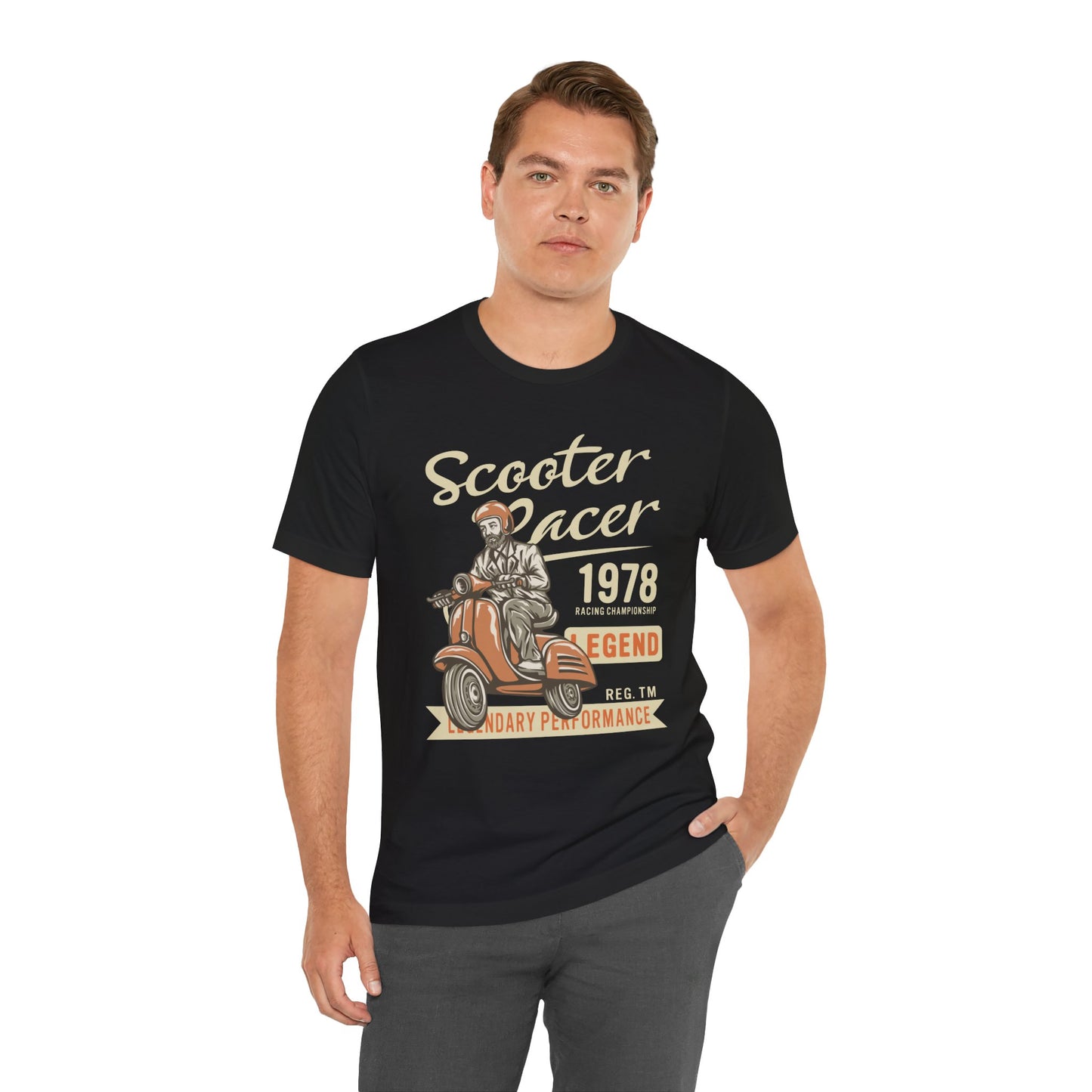 Scooter Racer - Unisex Jersey Short Sleeve Tee - 13376