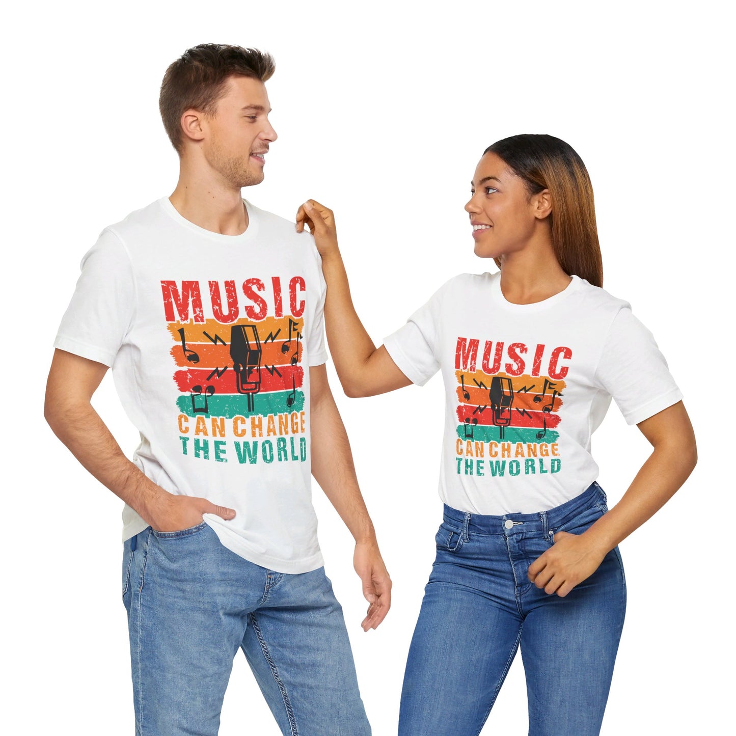 Music Can Change The World - Unisex Jersey Short Sleeve Tee