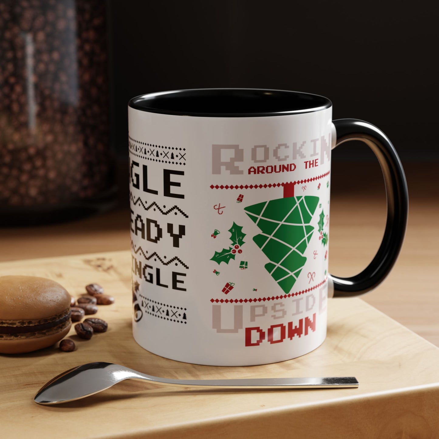 Single and Ready to Jingle - Accent Coffee Mug (11, 15oz)