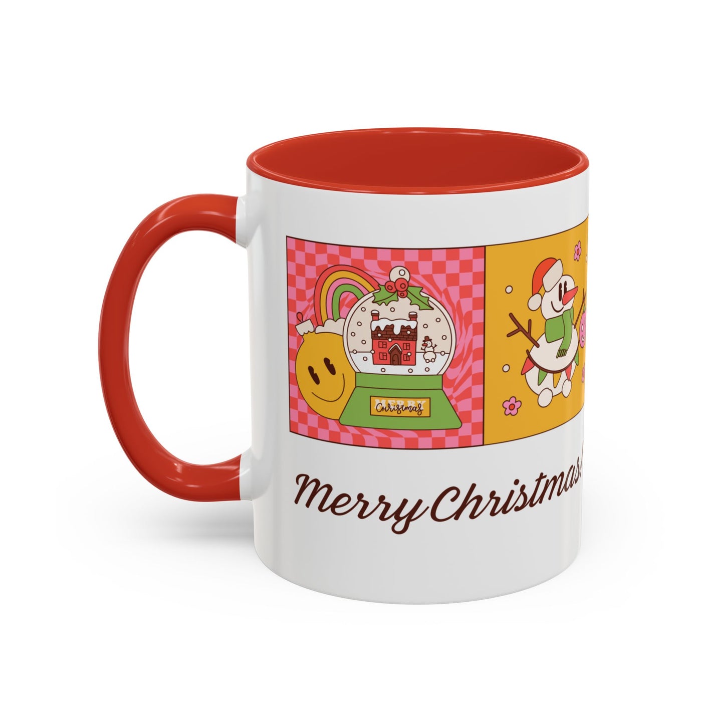 Merry Christmas - Accent Coffee Mug (11, 15oz) - 10916