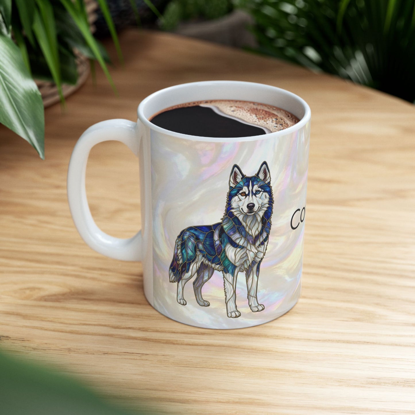 Personalized Husky Name Mug — Custom 'Cooper' Ceramic Coffee Cup (11oz/15oz) - 14524