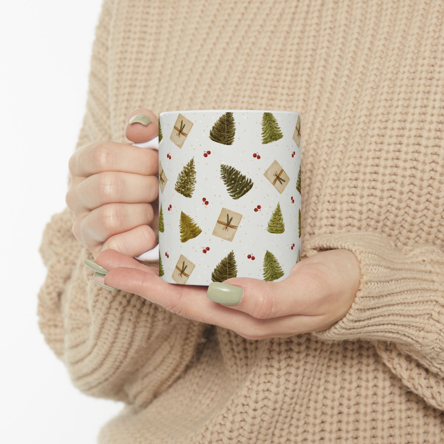 Christmas Trees & Gifts - Ceramic Mug, (11oz, 15oz) - 10914