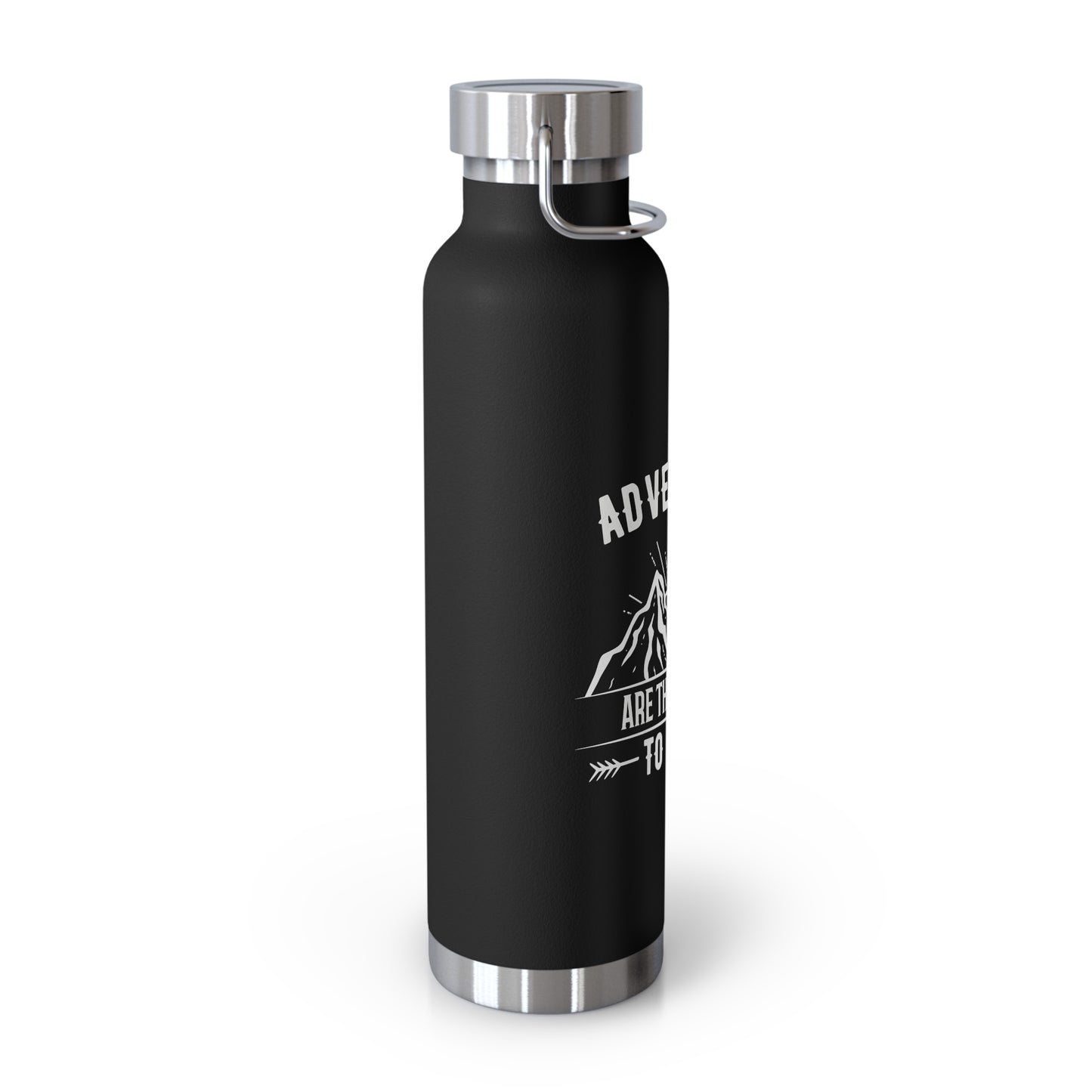 Adventures Are The Best Way To Learn - Customizable  Copper Vacuum Insulated Bottle, 22oz - 12670