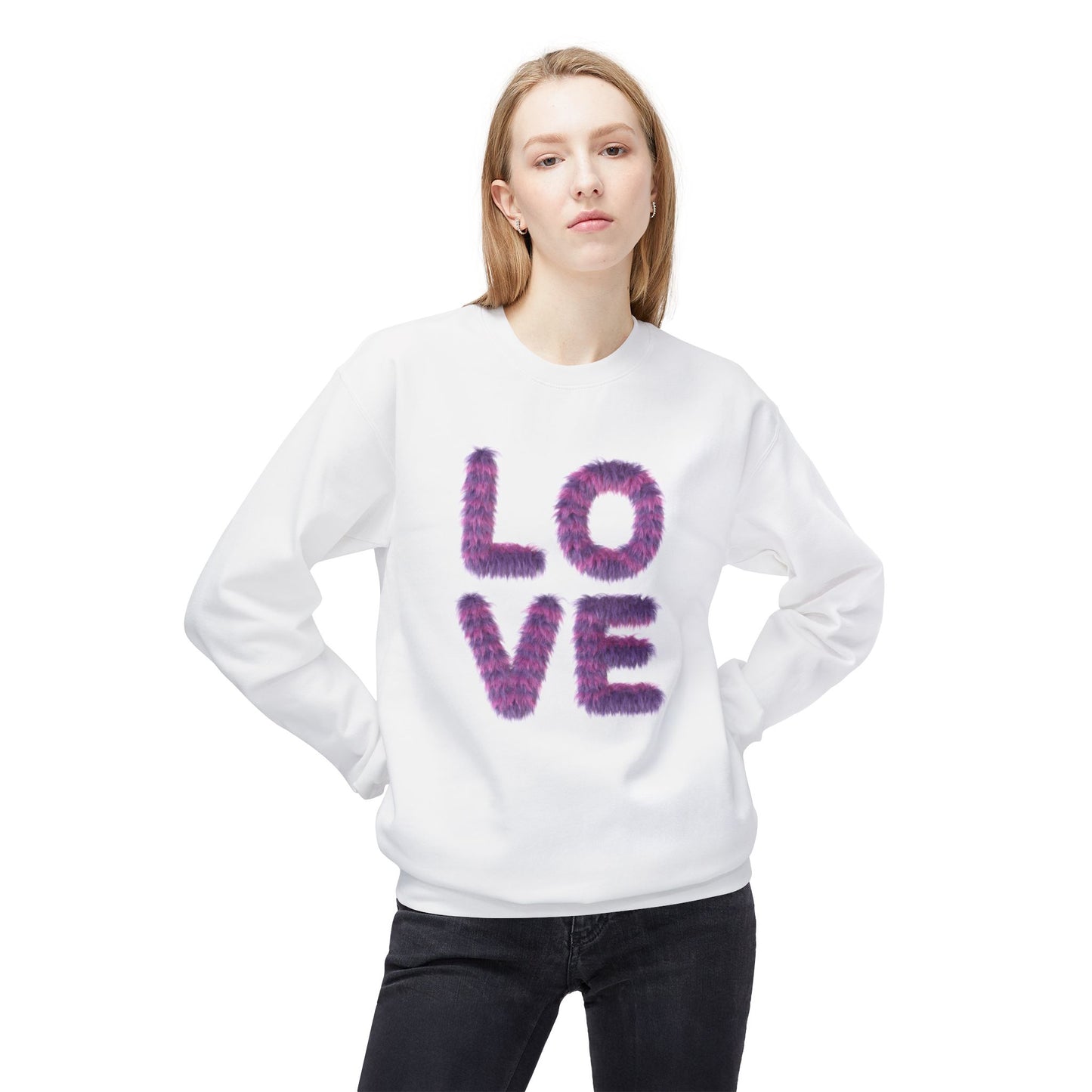 Love - Unisex Midweight Softstyle Fleece Crewneck Sweatshirt - 11558