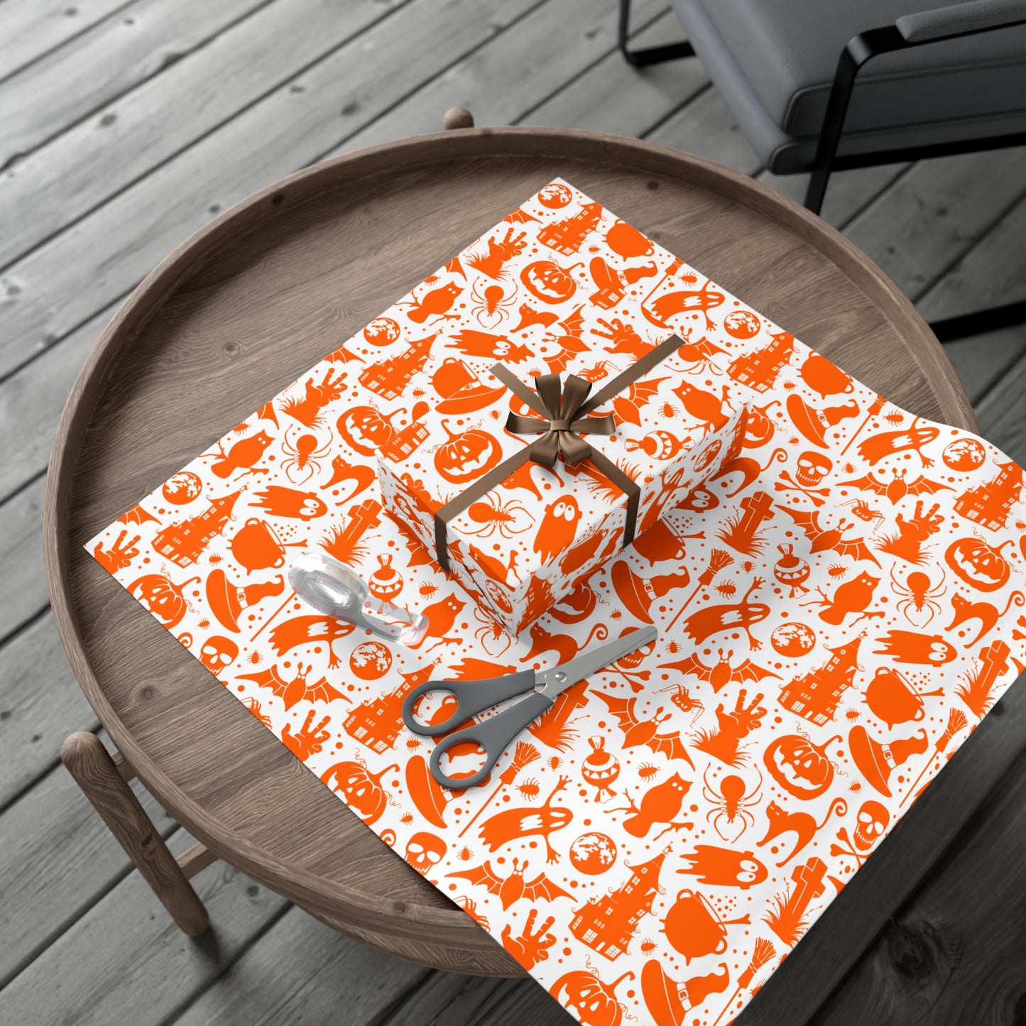 Orange Halloween - Gift Wrap Papers