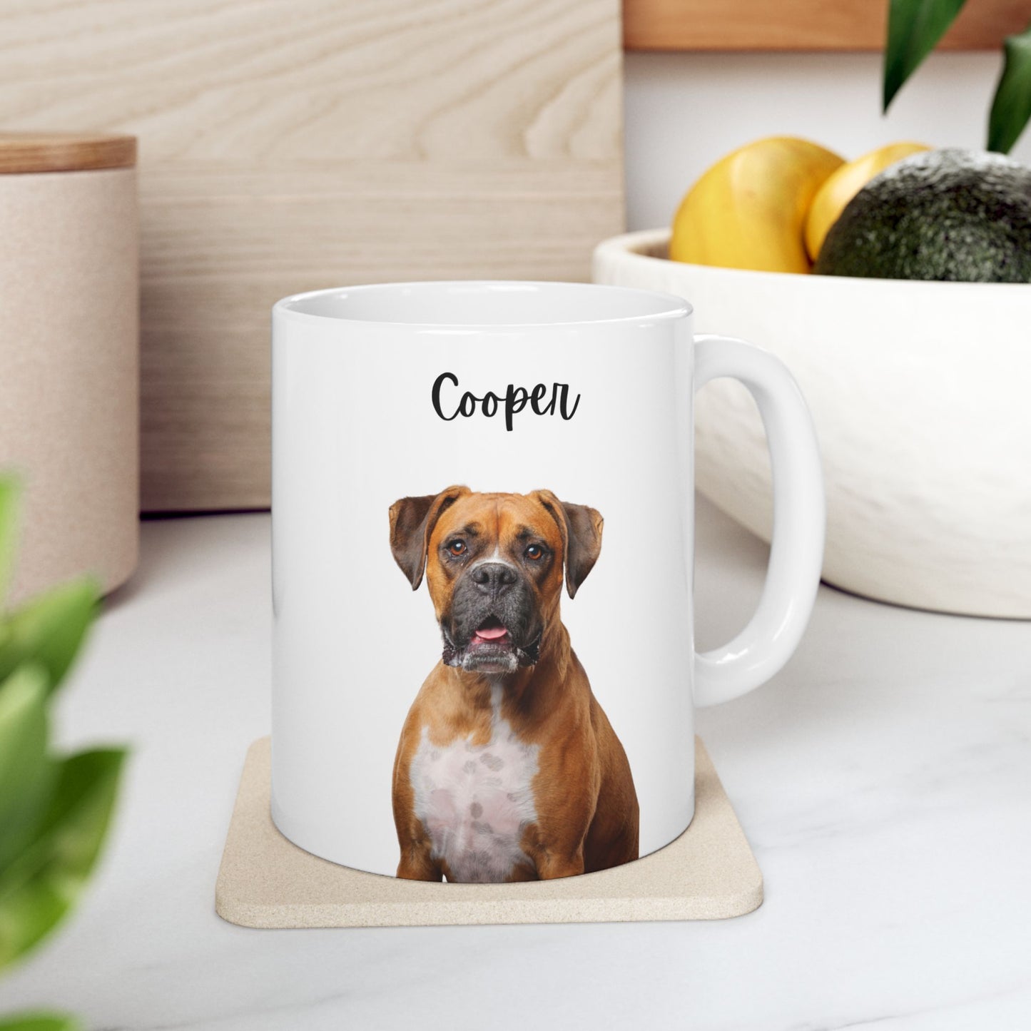 Personalized Dog Lover Mug, Cute Pet Gift, Coffee Cup, Animal Lover Present, Custom Ceramic Mug - 14176