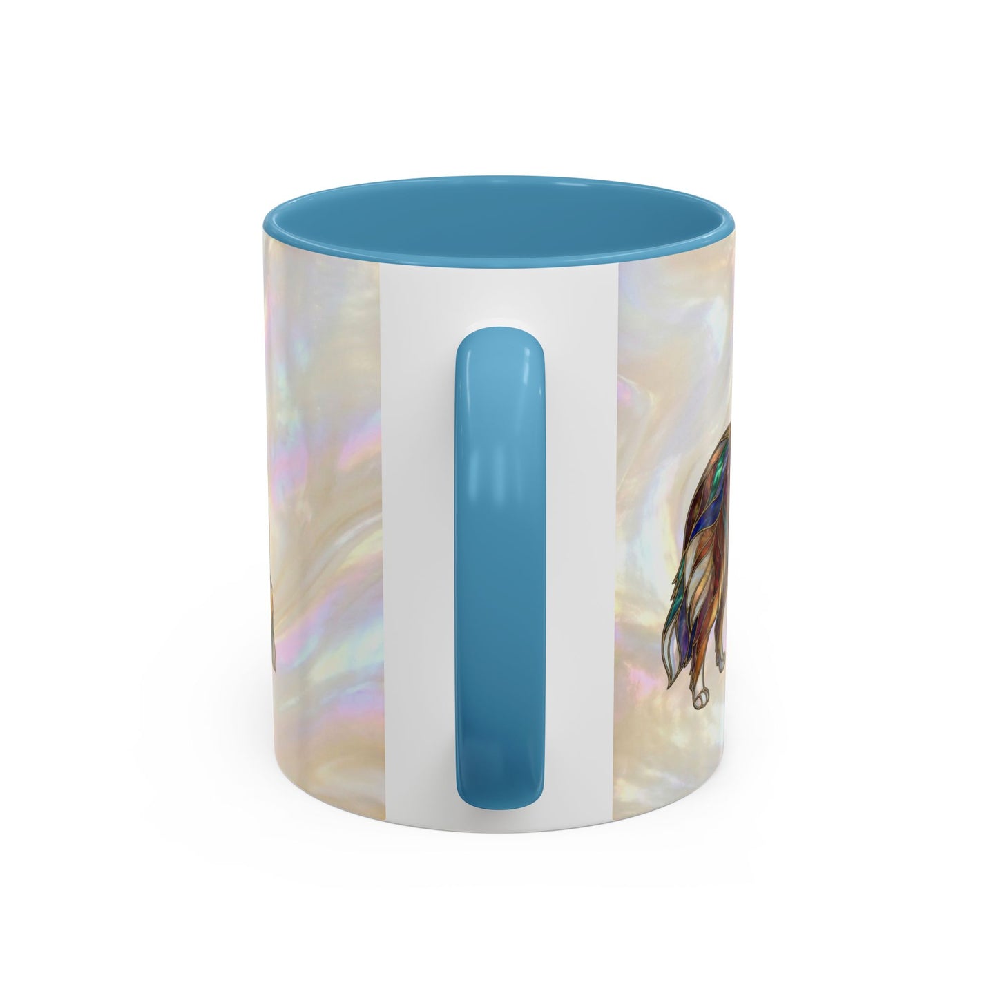 Sheltie Accent Coffee Mug – Stained Glass Design 11/15oz - 14645