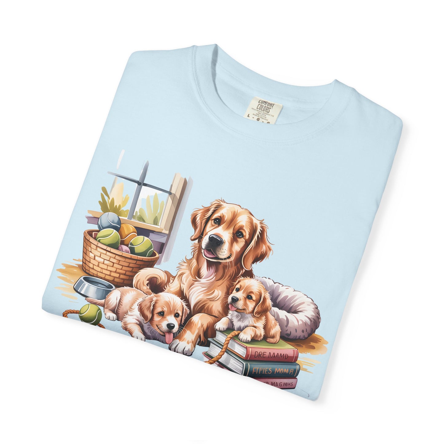 Dog Mom Shirt – My Favorite Role is Dog Mom | Cute Golden Retriever Puppy T-Shirt for Dog Lovers - 14800