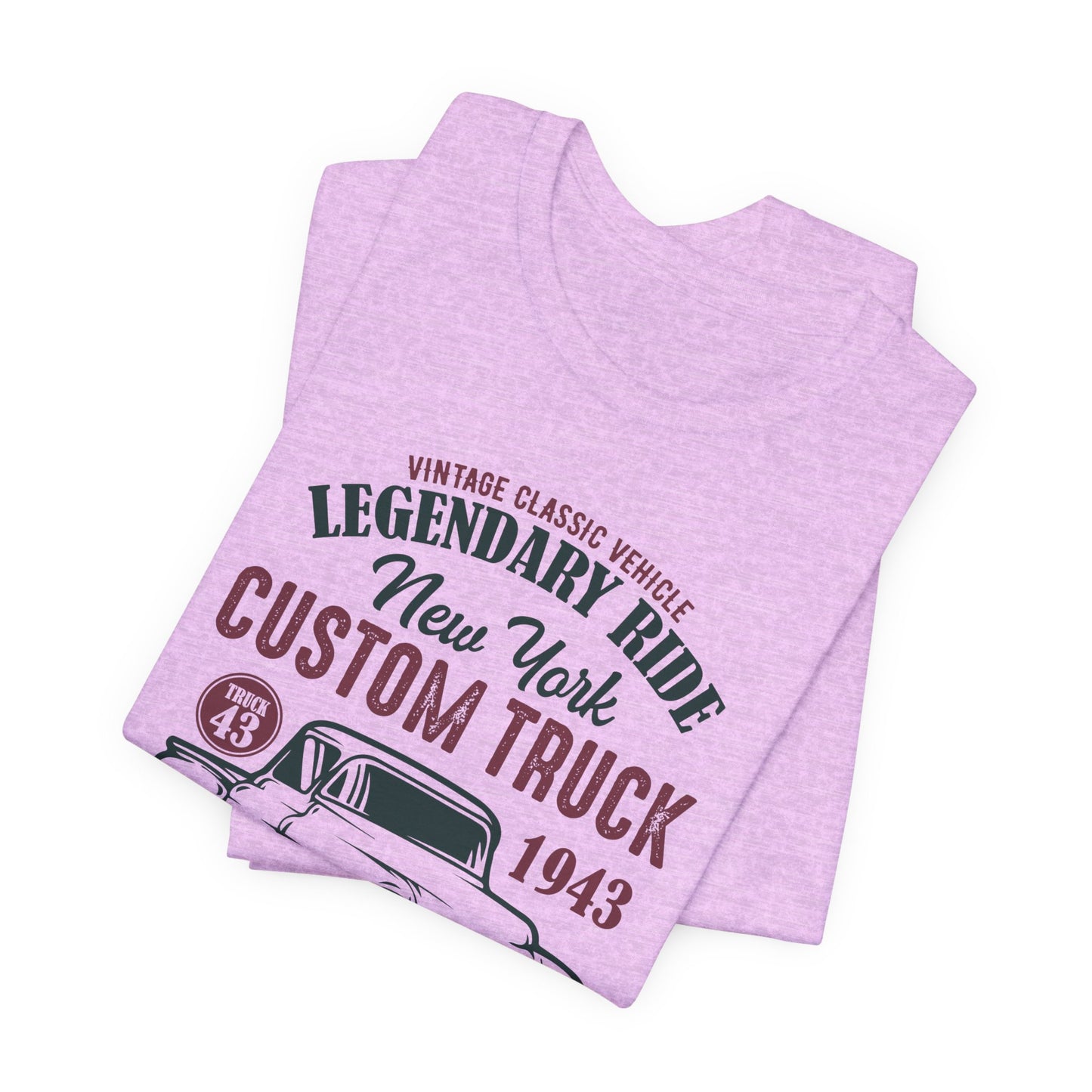 Vintage Classic Vehicle, Legendary Ride, New York Custom Truck - Unisex Jersey Short Sleeve Tee