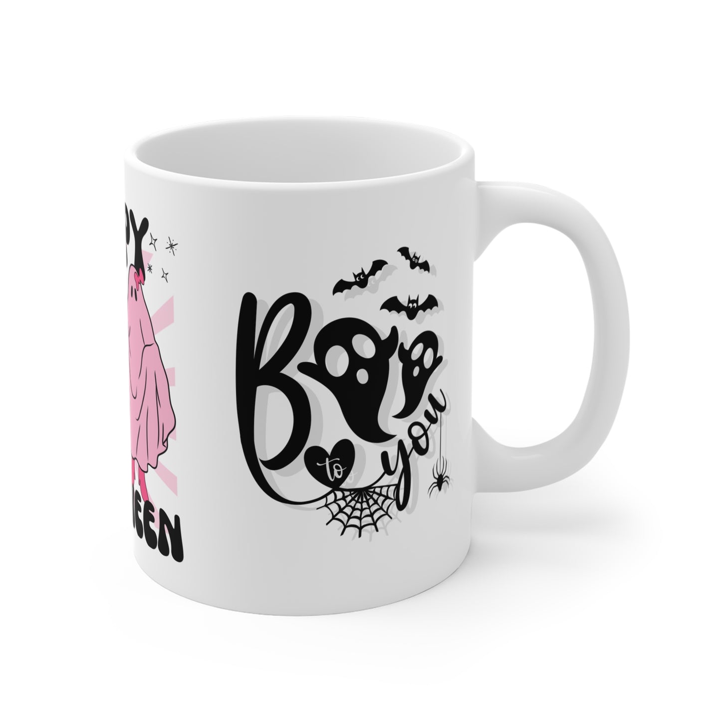 Hey Boo, Happy Halloween - Mug 11oz