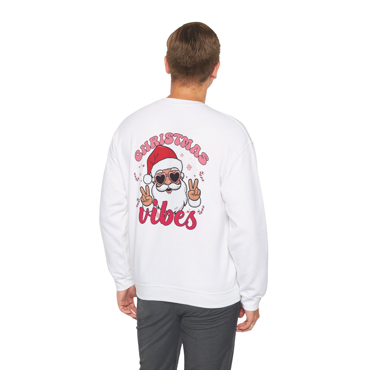 Santa, Christmas Vibes - Unisex Heavy Blend™ Crewneck Sweatshirt - 10171