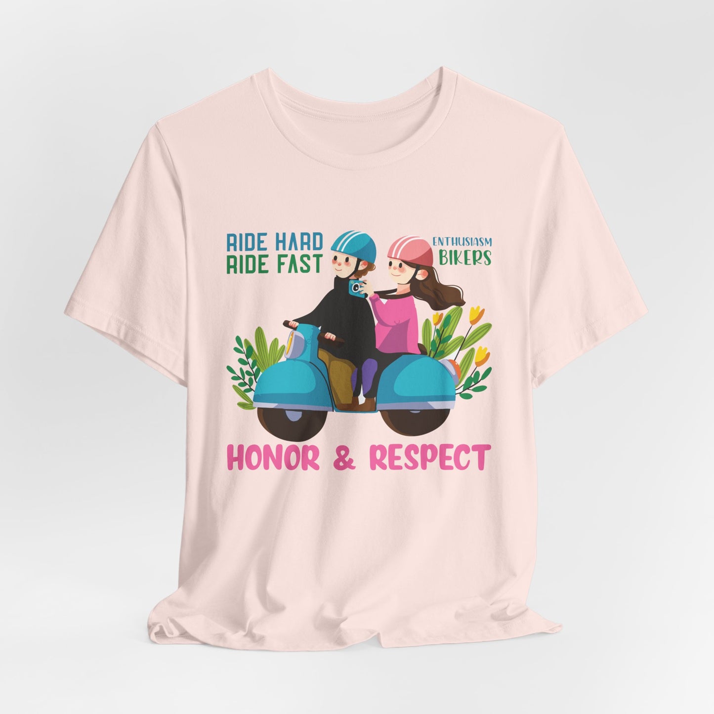 Bikers: Ride Hard, Ride Fast  - Unisex Jersey Short Sleeve Tee - 13611