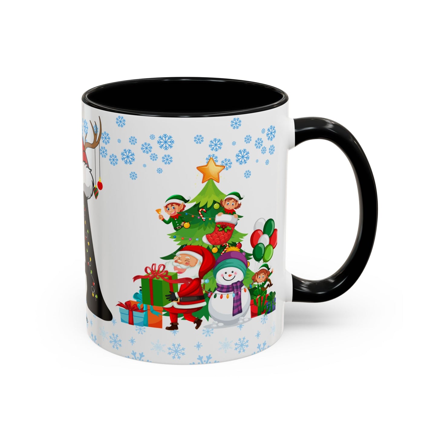 Christmas Letter A for Aaron, Customizable - Accent Coffee Mug (11, 15oz)