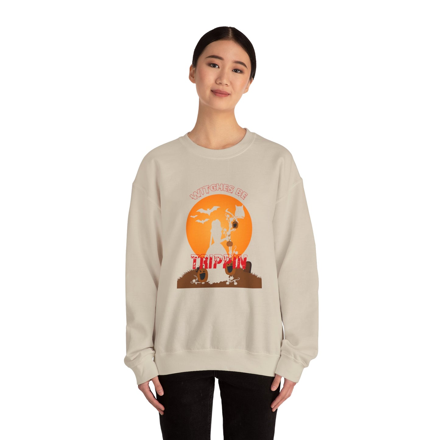 Witches Be Trippin - Unisex Heavy Blend™ Crewneck Sweatshirt