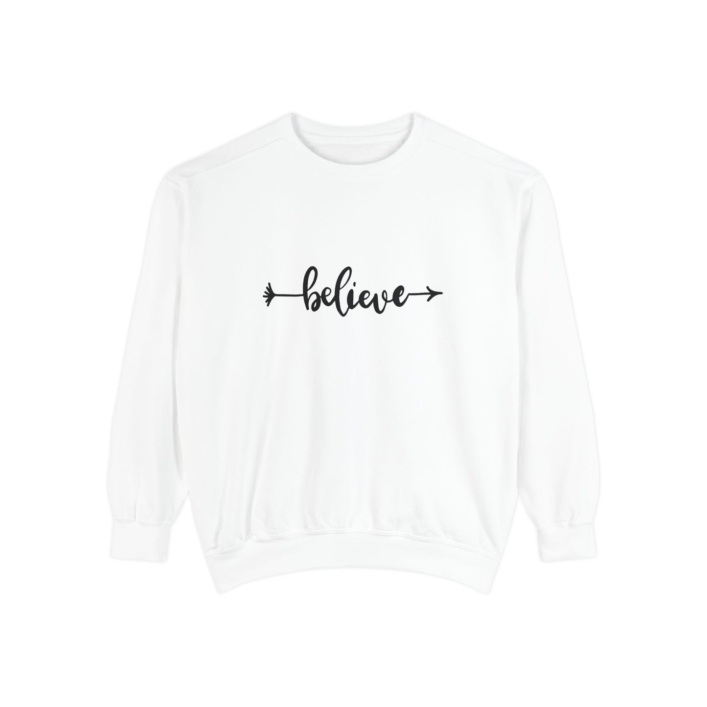 Believe - Unisex Garment-Dyed Sweatshirt - 10530