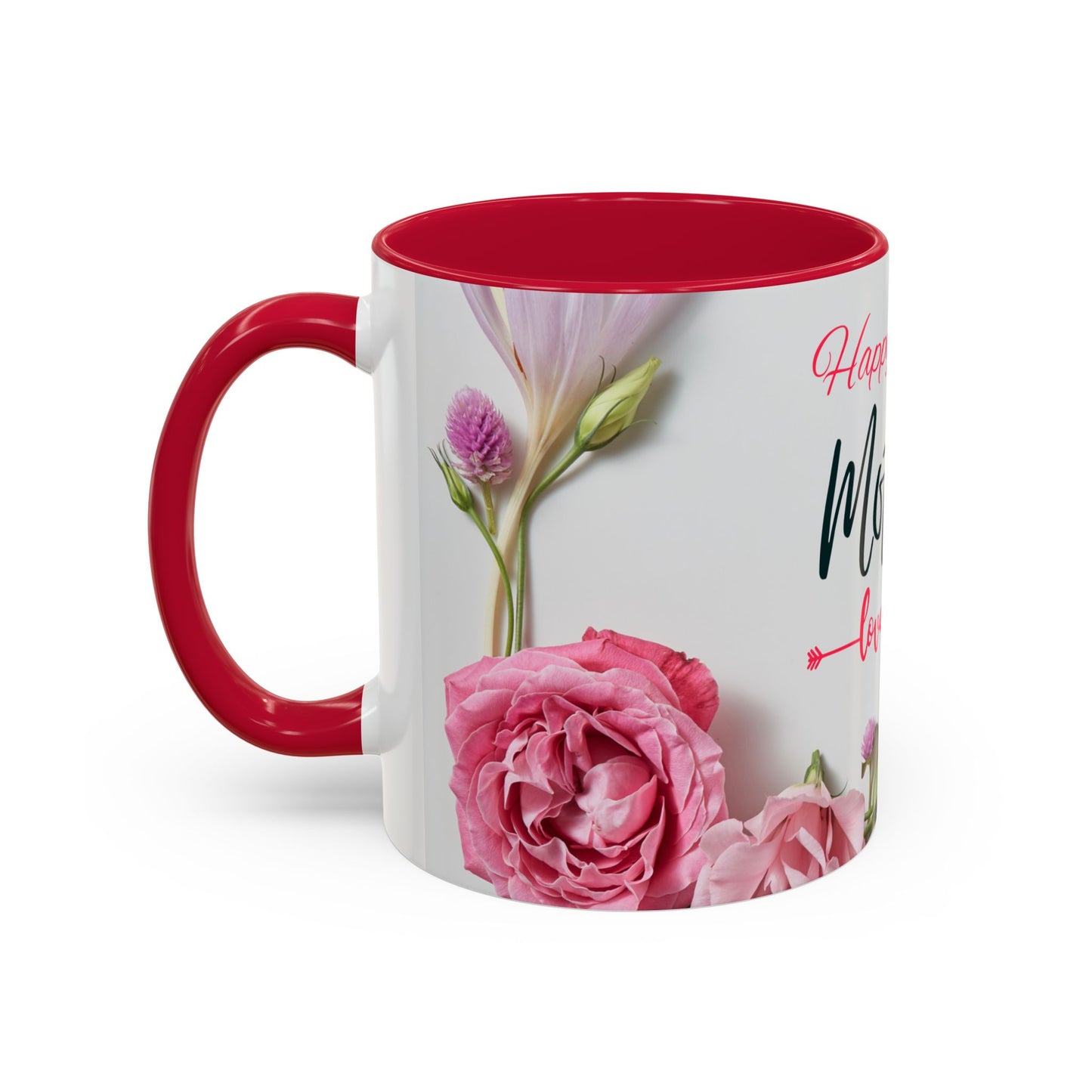 Happy Mother's Day Colorful Mug - Floral Design, Perfect Gift for Moms - 11815