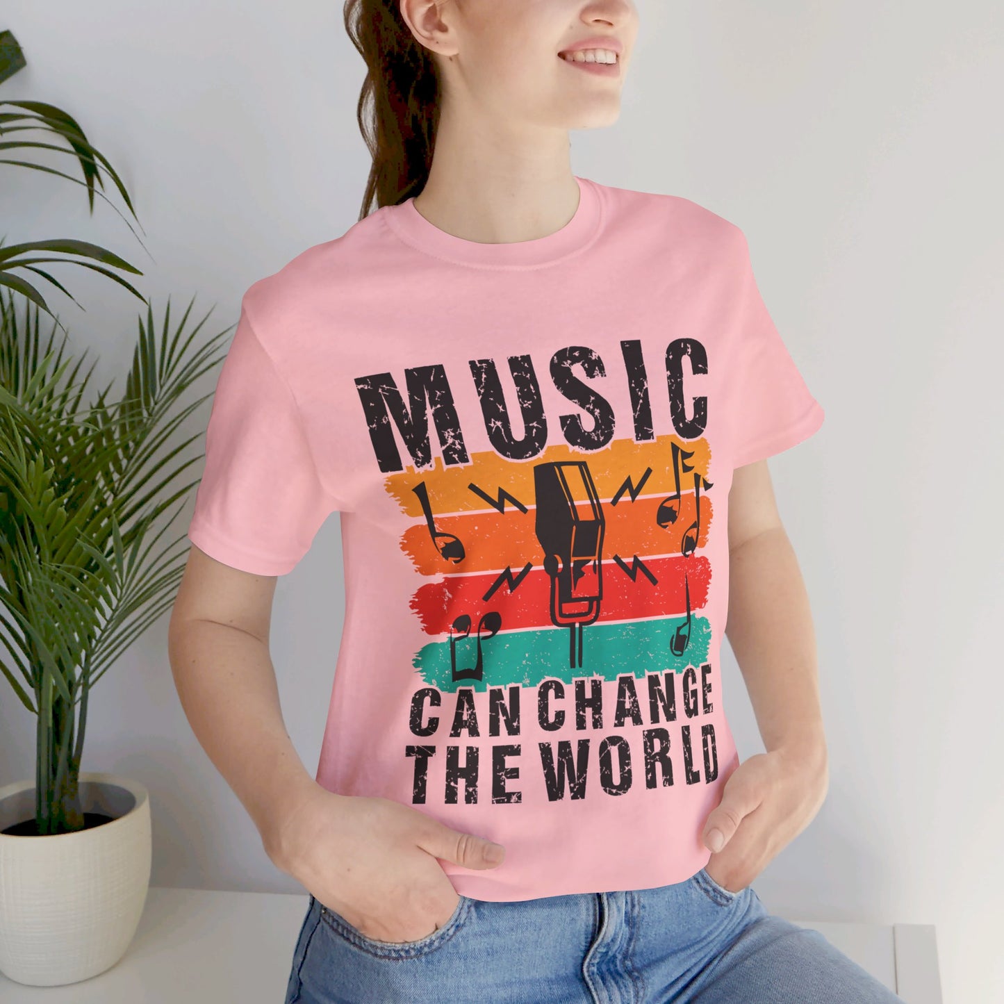 Music Can Change The World - Unisex Jersey Short Sleeve Tee