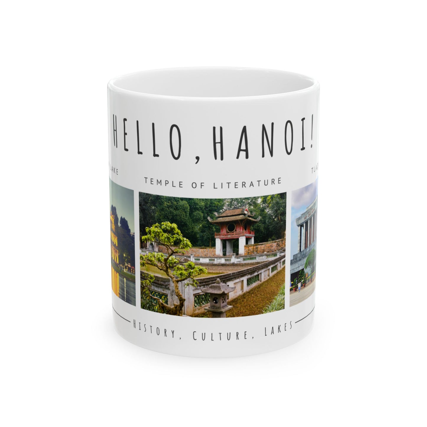 Hello Hanoi! Ceramic Mug - 11oz & 15oz - A Journey Through Vietnam's Culture - 12210