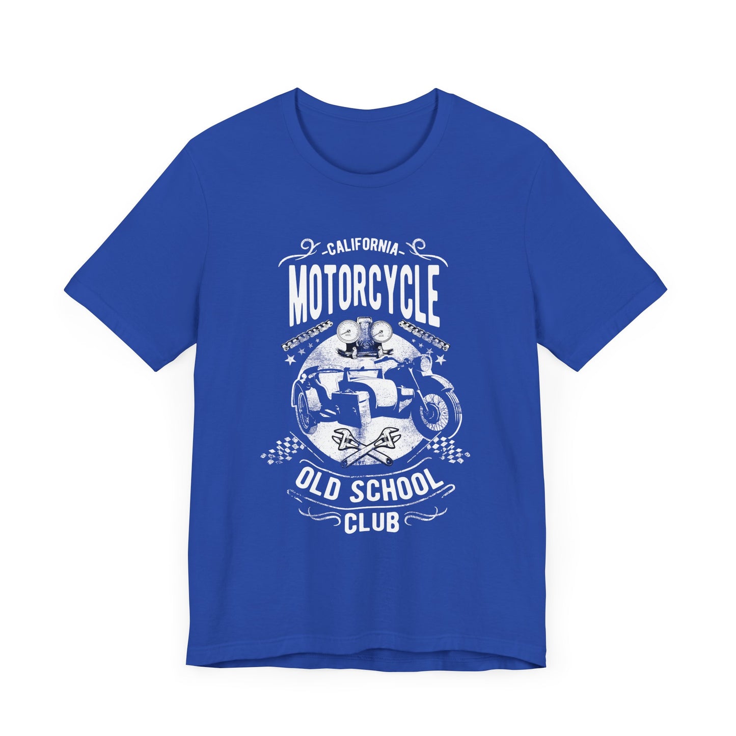 Motorcycle, Old School Club - Unisex Jersey Short Sleeve Tee - 13403