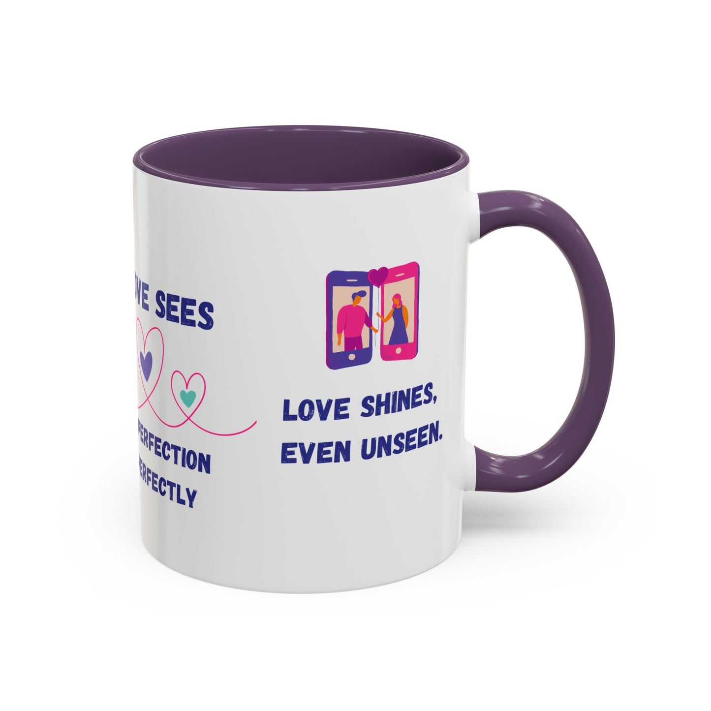 Love Sees Imperfection Perfectly. - Accent Coffee Mug (11, 15oz) - 11560