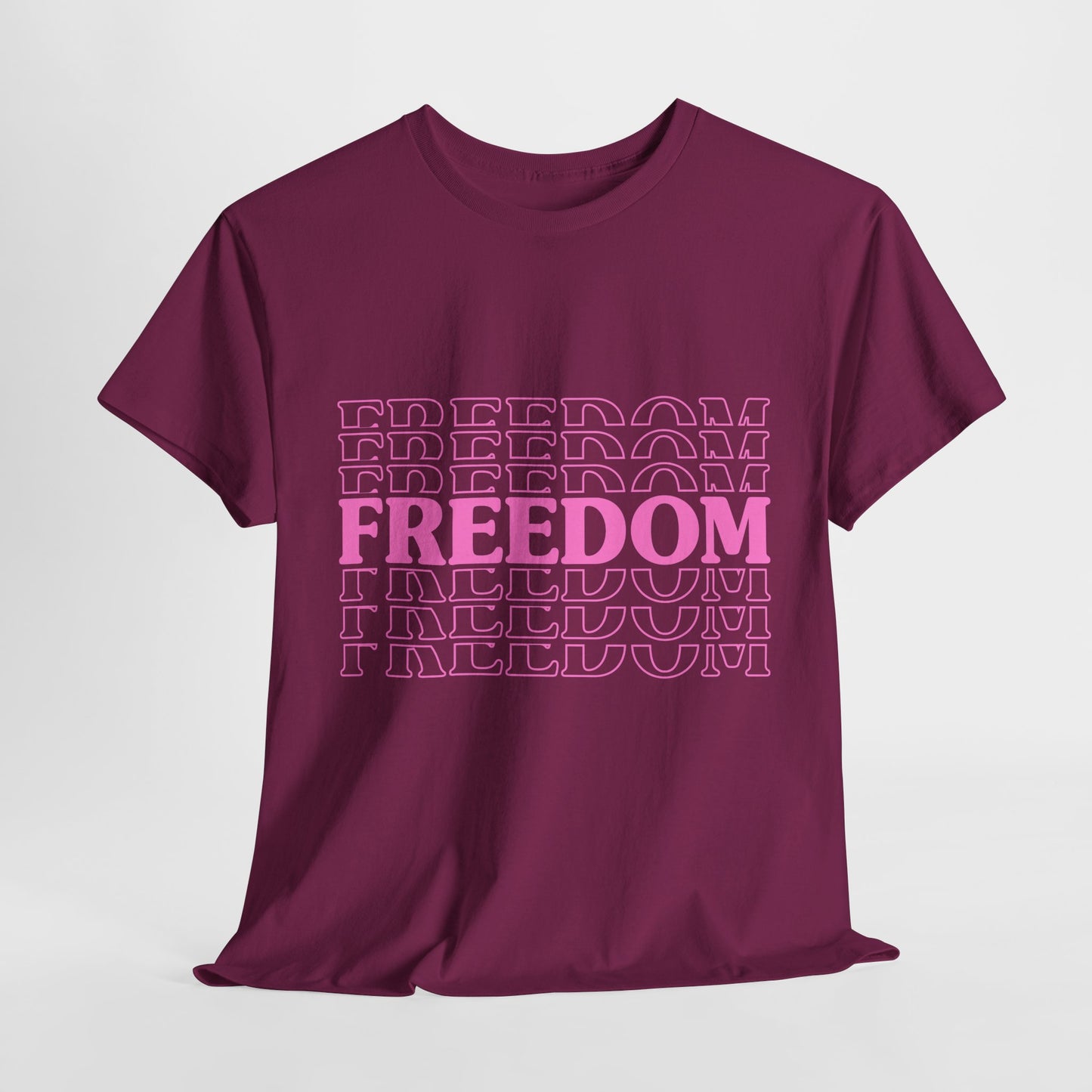Bold Freedom Graphic Tee, Unisex Heavy Cotton Shirt, Casual Wear, Gift for Freedom Lovers, Statement T-Shirt, Everyday Essentials - 13518