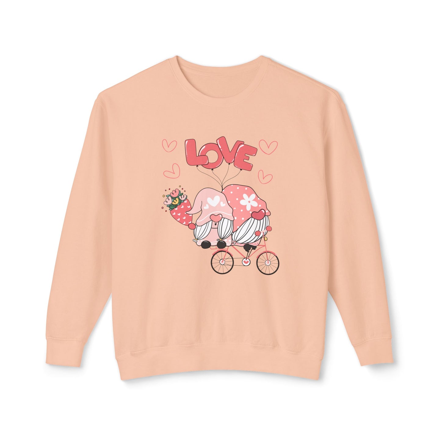 Gnome Couple, Love - Unisex Lightweight Crewneck Sweatshirt - 11027