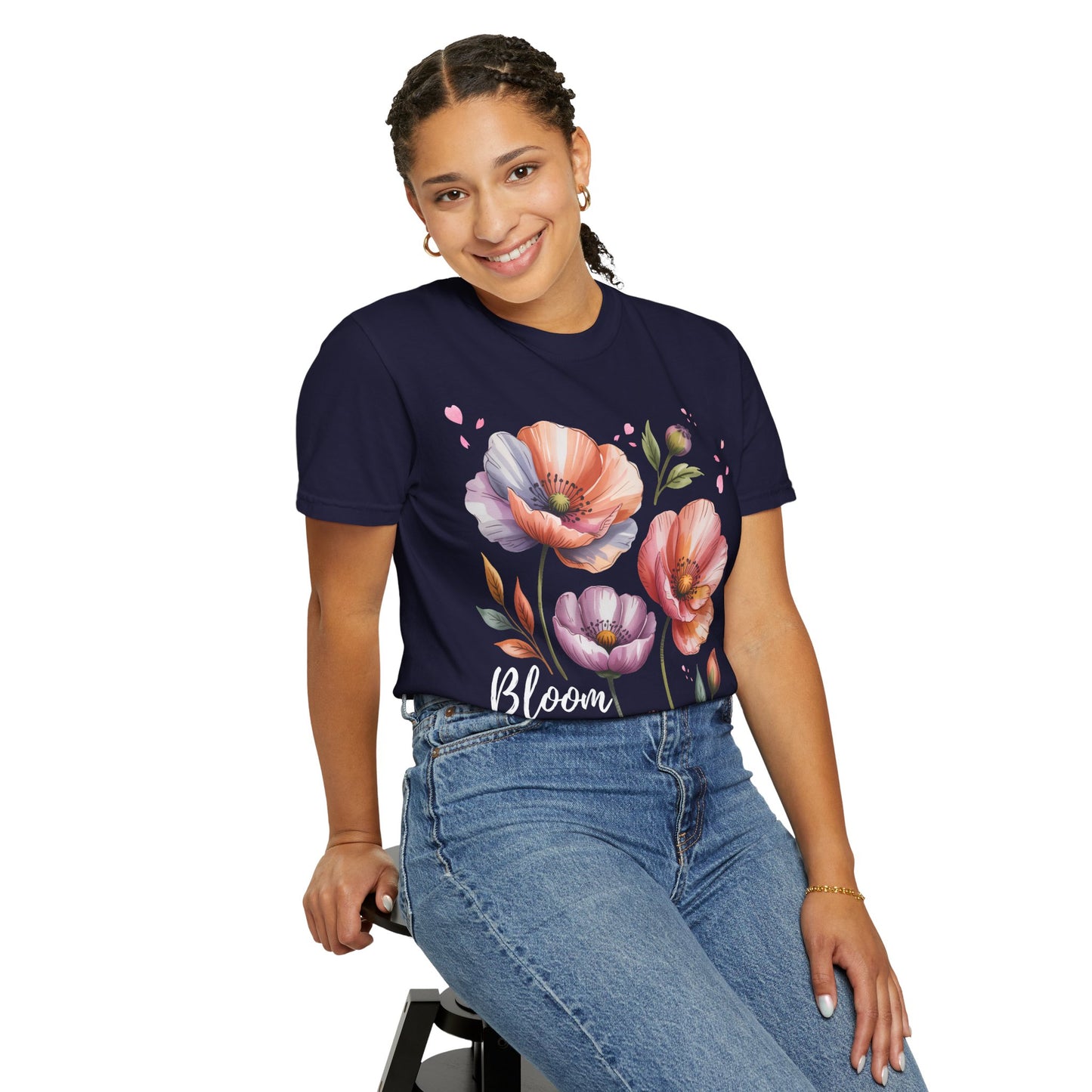 Bloom Where You’re Planted Poppy T-Shirt — Floral Mother’s Day Gift Tee - 14923