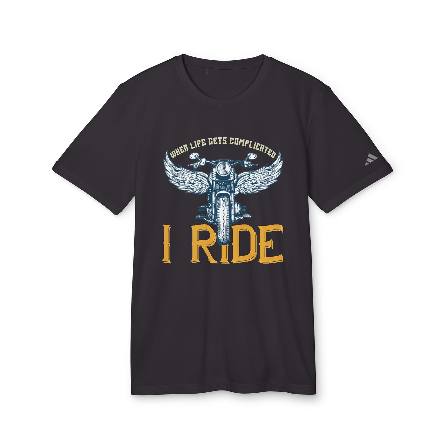 When Life Gets Complicated, I Ride - adidas Unisex Sport T-shirt