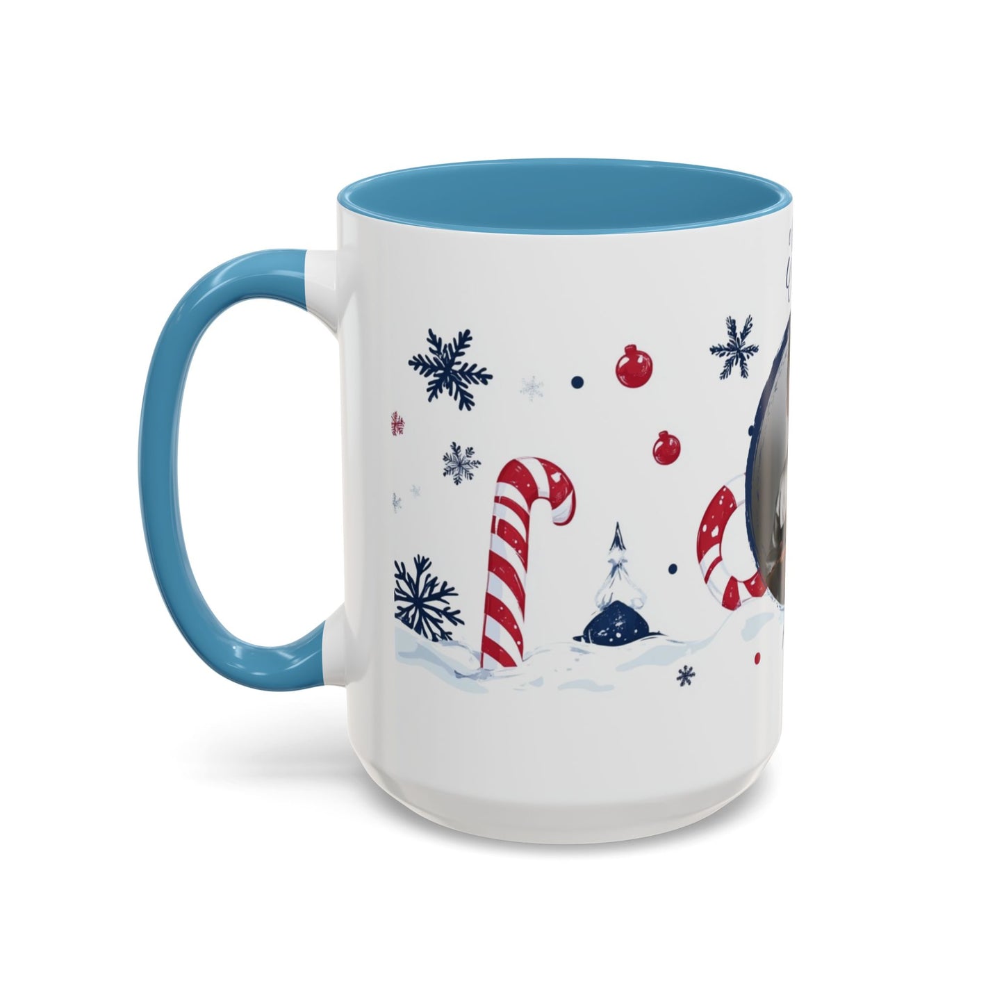 Allan, Merry Christmas, For Boys, Customizable - Accent Coffee Mug (11, 15oz) - 10145