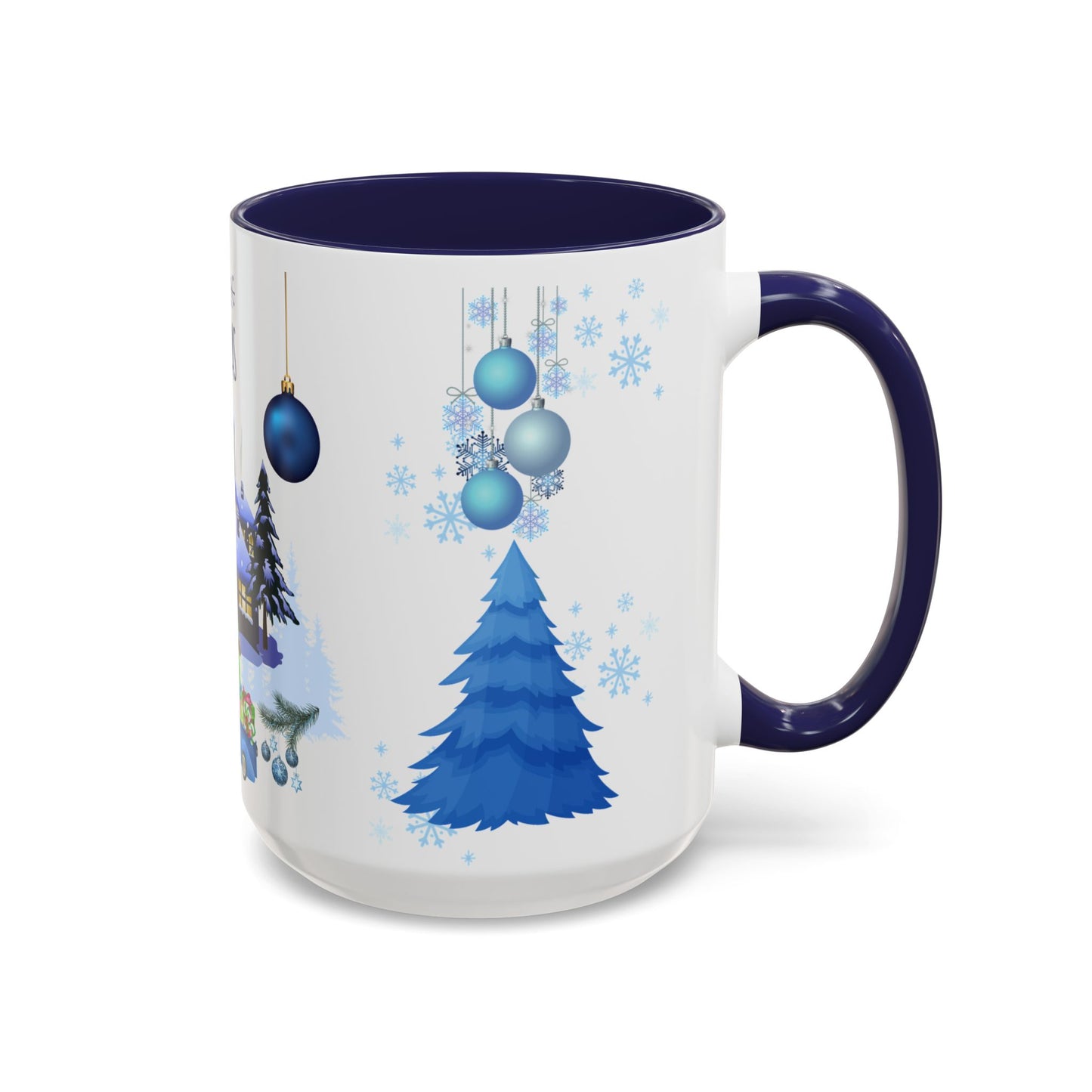 Blue Christmas - Accent Coffee Mug (11, 15oz)