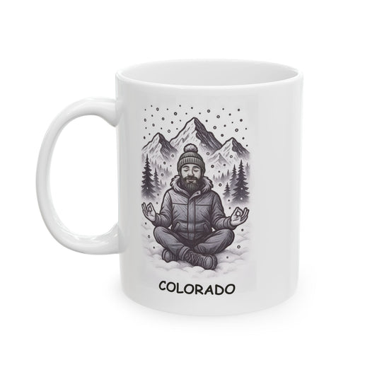 "Colorado: Where the snow is fluffy, and the people are chill." Ceramic Mug - 13469