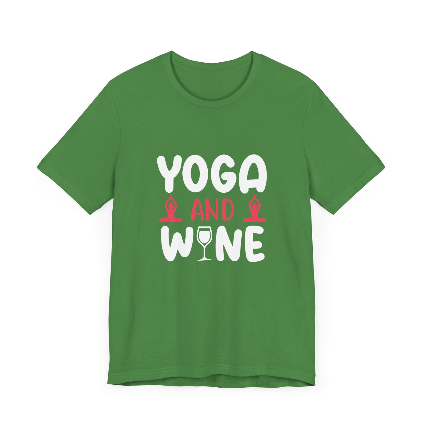 Yoga & Wine - Unisex Jersey Short Sleeve Tee