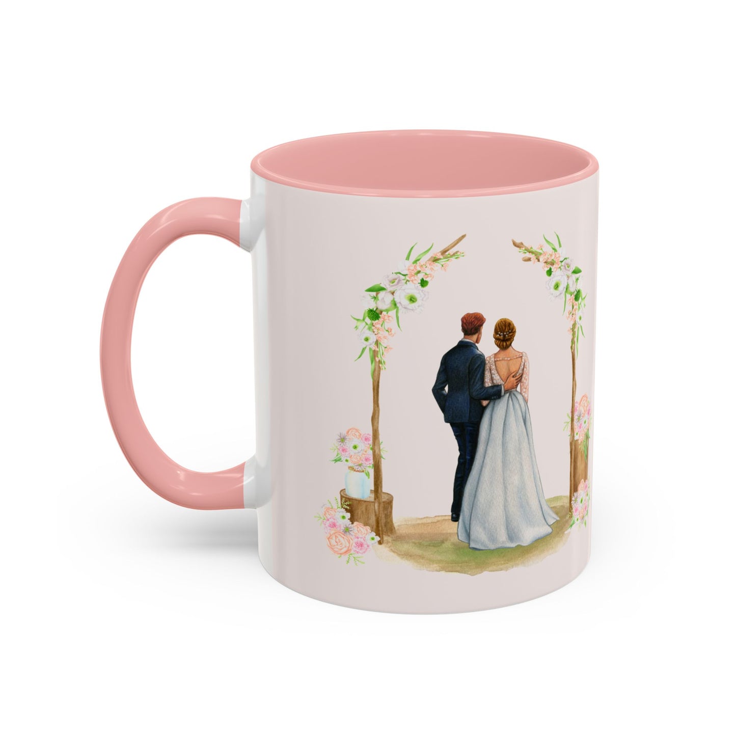 Daniel & Korina, Love, Customizable - Accent Coffee Mug (11, 15oz) - 10894