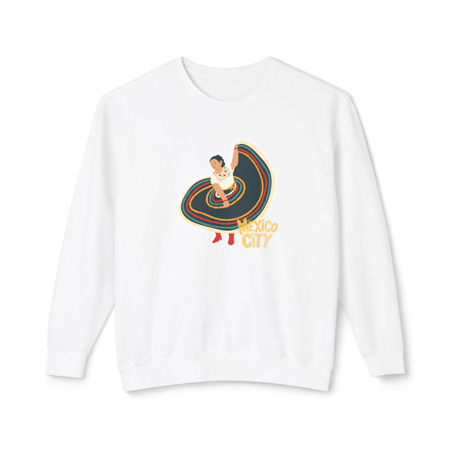 Mexico City Unisex Lightweight Crewneck Sweatshirt -12123