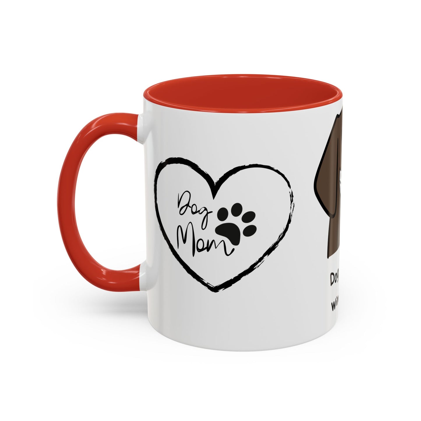 Dog Mother, Wine Lover - Accent Coffee Mug (11, 15oz) | 11 oz,11oz,15 oz,15oz,accent mug,Coffee Mugs,Halloween,Home & Living,Kitchen,Mugs,Spring Essentials,two tone,White base