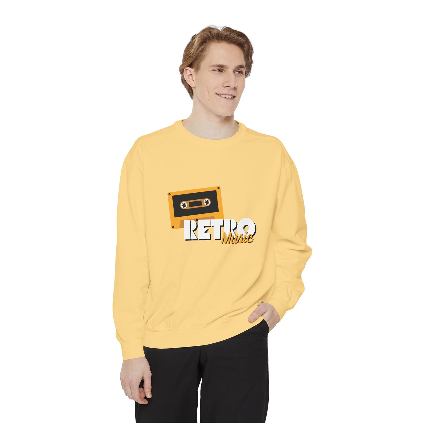 Retro Music - Unisex Garment-Dyed Sweatshirt - 10604