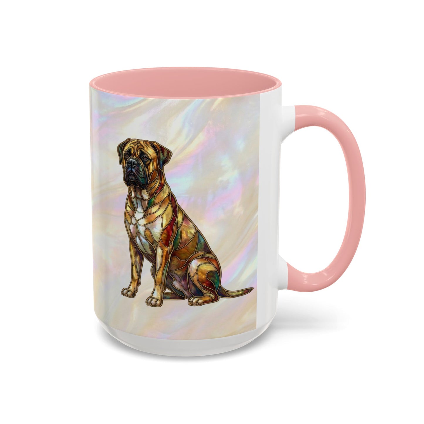 Bull Mastiff Accent Coffee Mug -Stained Glass Style (11/15oz) 14622